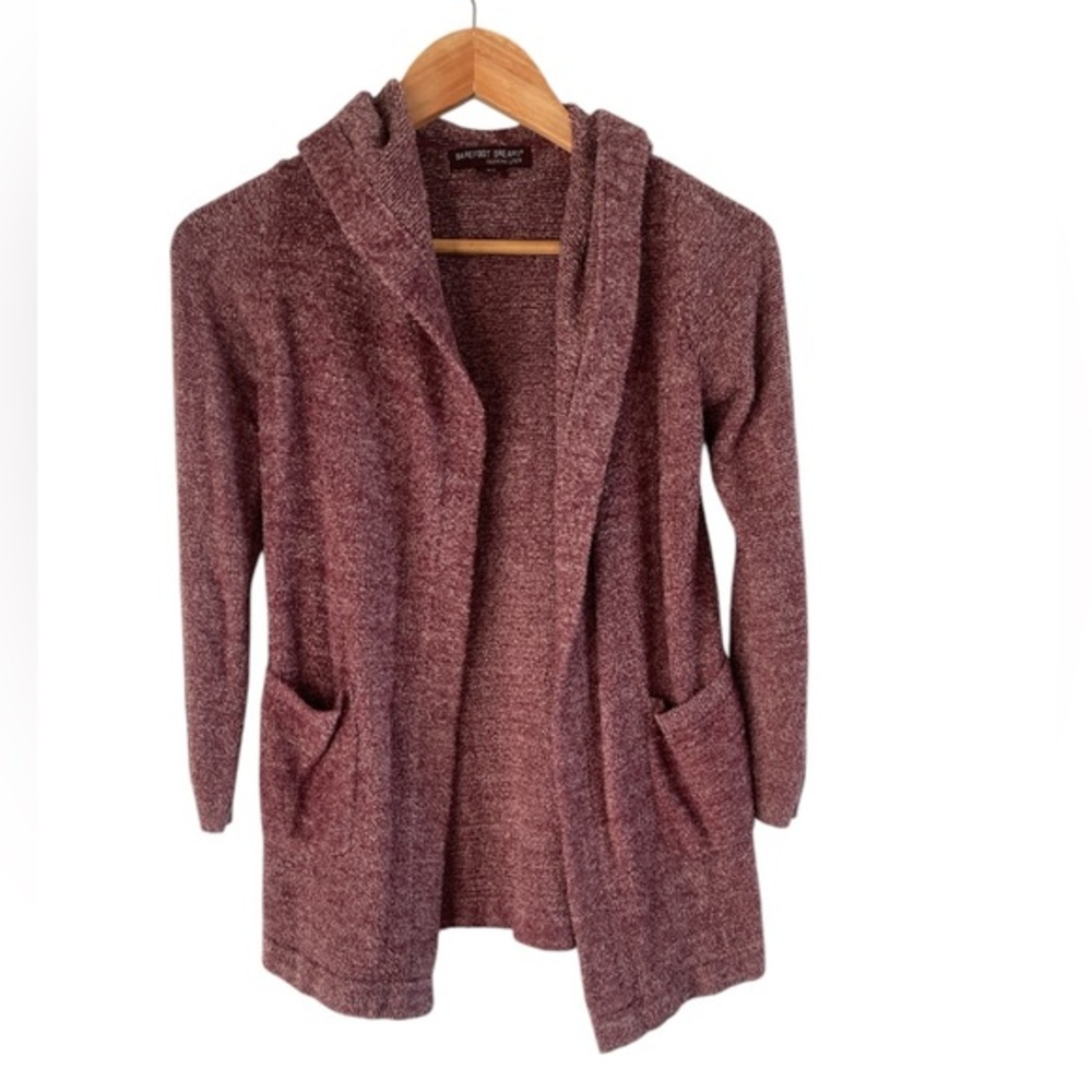 Girls Barefoot Dreams Cozychic Lite Hooded Cardigan‎ Youth Size 6-7